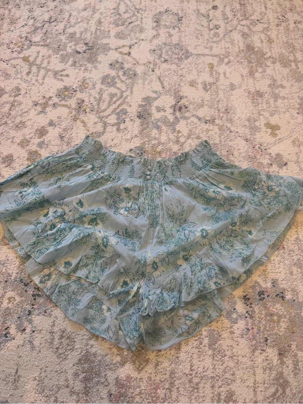 Floral Ruffle Shorts